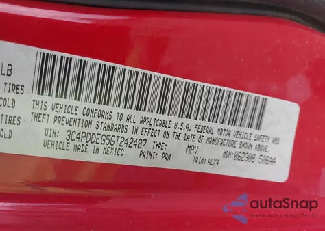 2016 Dodge Journey R/T из США, поврежденный, VIN 3C4PDDEG5GT242487